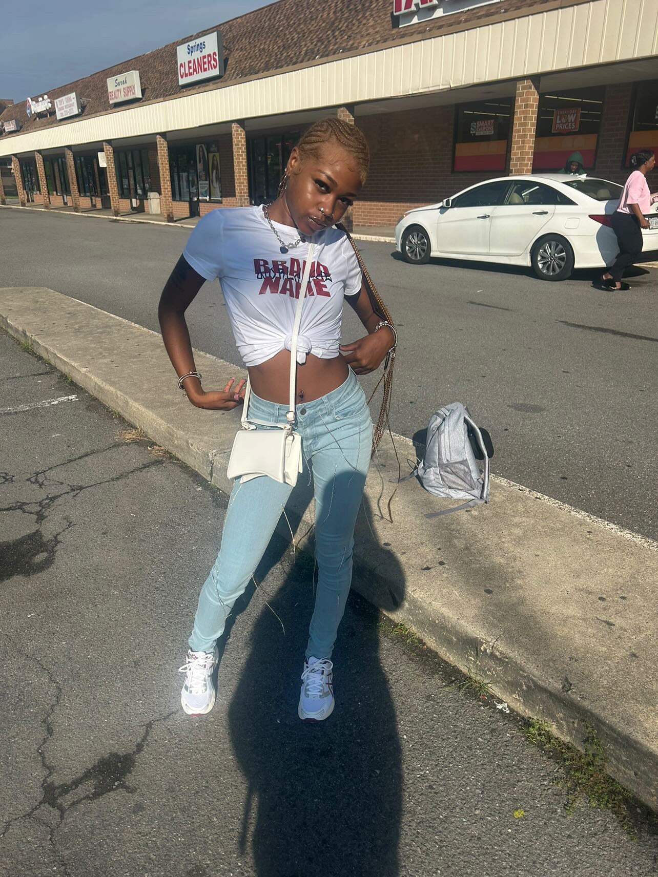 Diamonds straight leg jeans