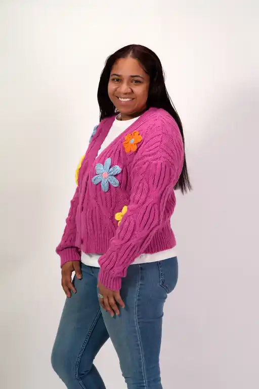 The Flower Knitted Cardigan