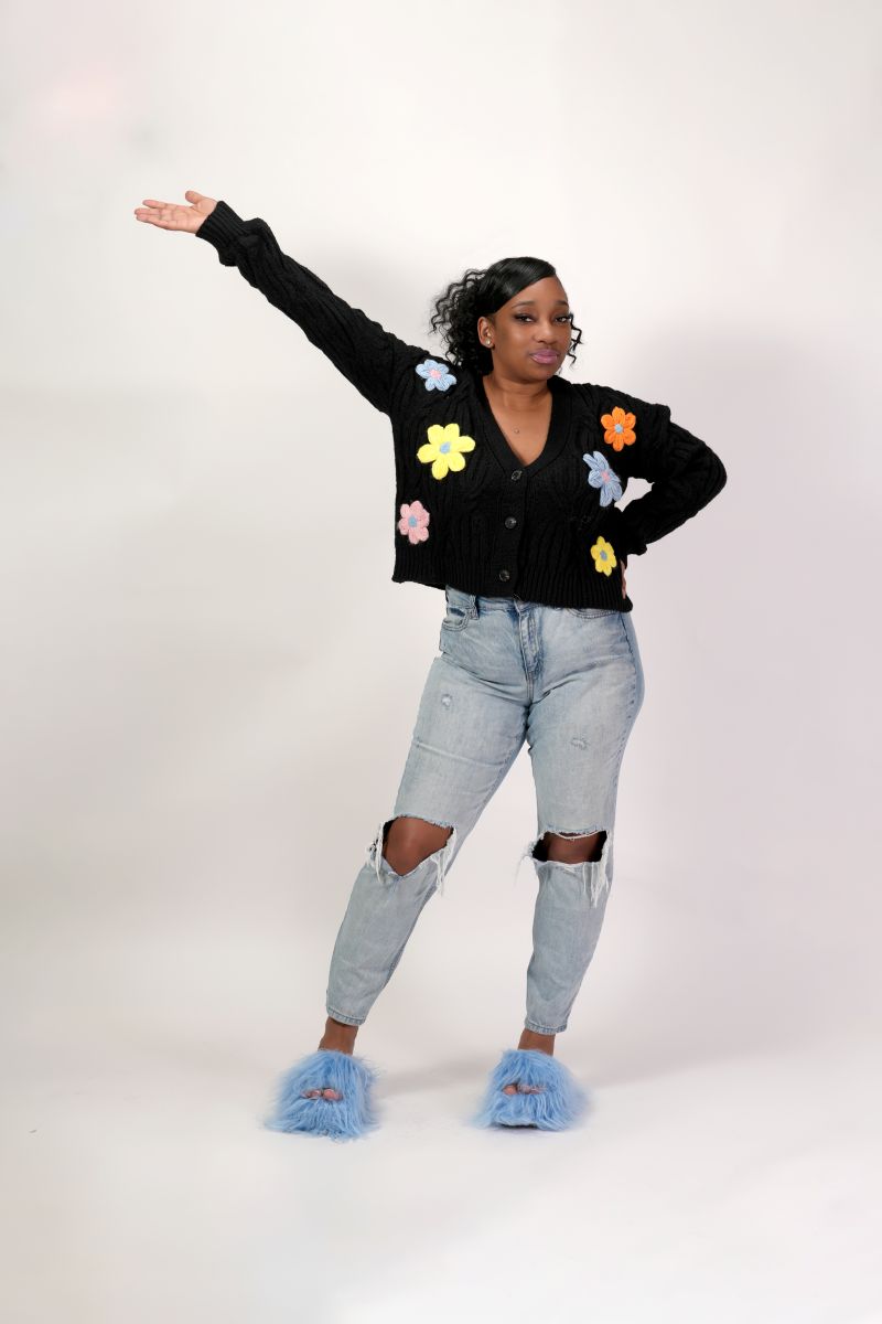 The Flower Knitted Cardigan