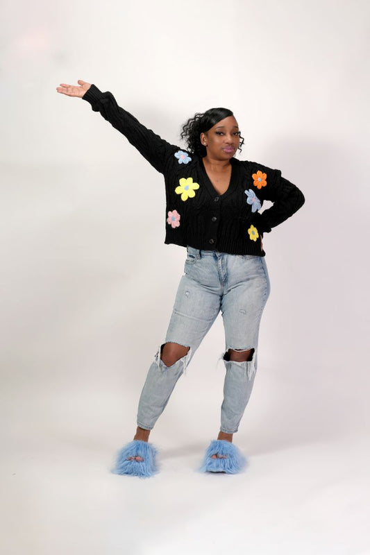 The Flower Knitted Cardigan