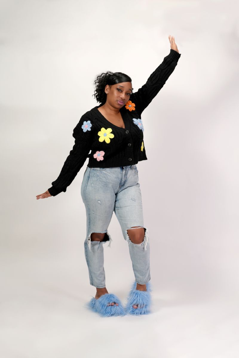 The Flower Knitted Cardigan